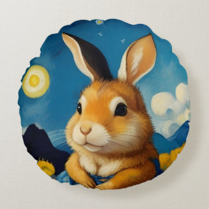 Starspring Bunny Round Pillow Rundes Kissen