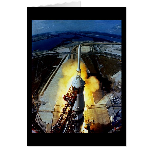 Start der ersten Männer zum Mond - Apollo 11 (Vorne)