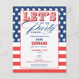 Start der politischen Spendenkampagne der Demokrat Flyer