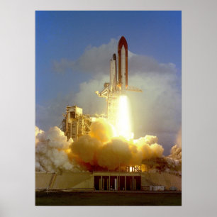Start der Raumfähre "Challenger" (STS-7) Poster
