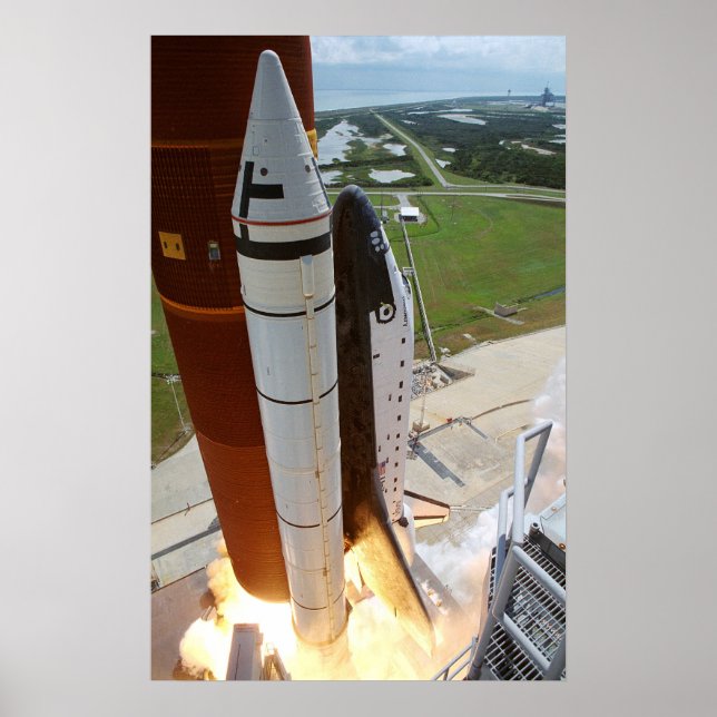 Start der Space Shuttle Discovery (STS-26) Poster (Vorne)
