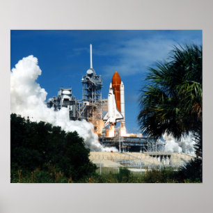 Start der Space Shuttle Discovery (STS-26) Poster