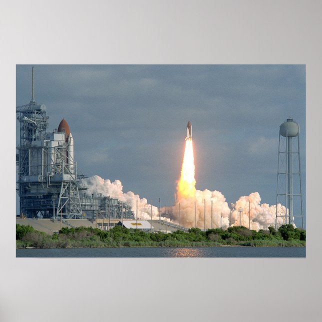Start der Space Shuttle Discovery (STS-31) Poster (Vorne)
