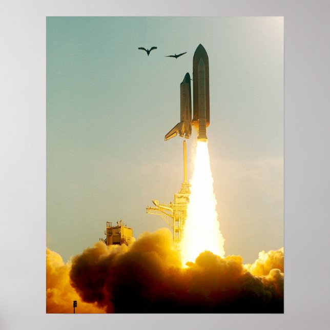 Start der Space Shuttle Discovery (STS-91) Poster (Vorne)