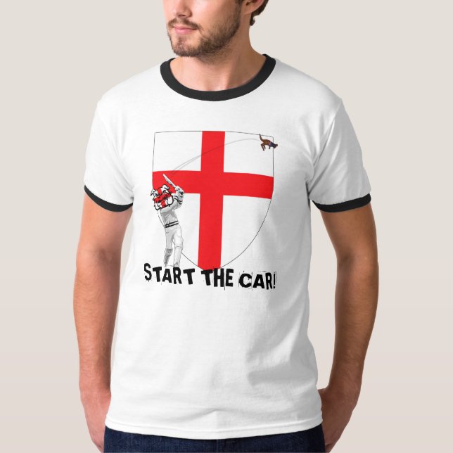 Start des Autos England Ashes 2009 T-Shirt (Vorderseite)