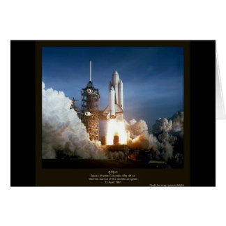 Start des ersten Space Shuttles STS-1 Columbia