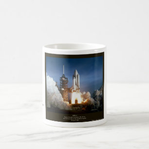 Start des ersten Space Shuttles STS-1 Columbia Kaffeetasse