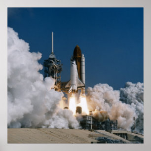 Start des Space Shuttle Atlantis (STS-46) Poster