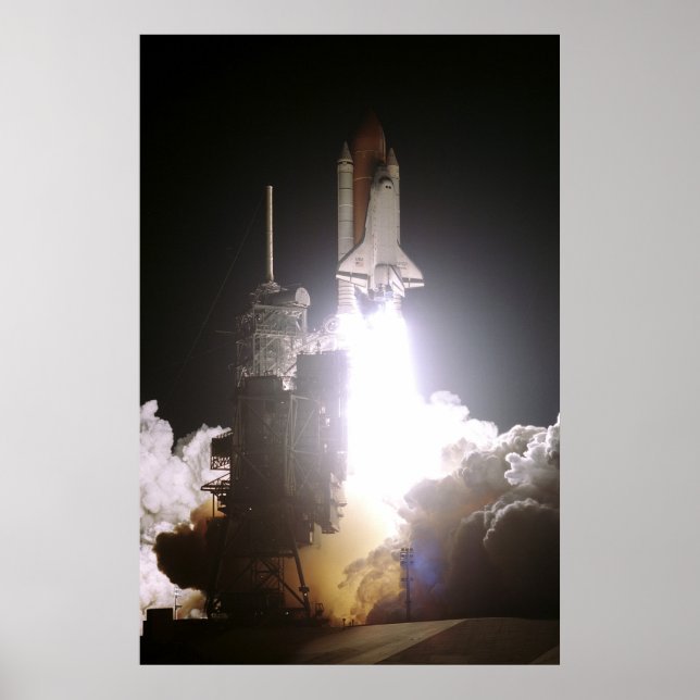 Start des Space Shuttle Atlantis (STS-76) Poster (Vorne)
