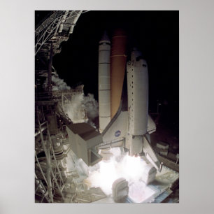Start des Space Shuttle Columbia (STS-109) Poster