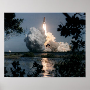 Start des Space Shuttle Columbia (STS-73) Poster