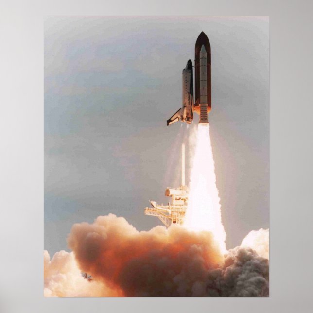 Start des Space Shuttle Columbia (STS-75) Poster (Vorne)