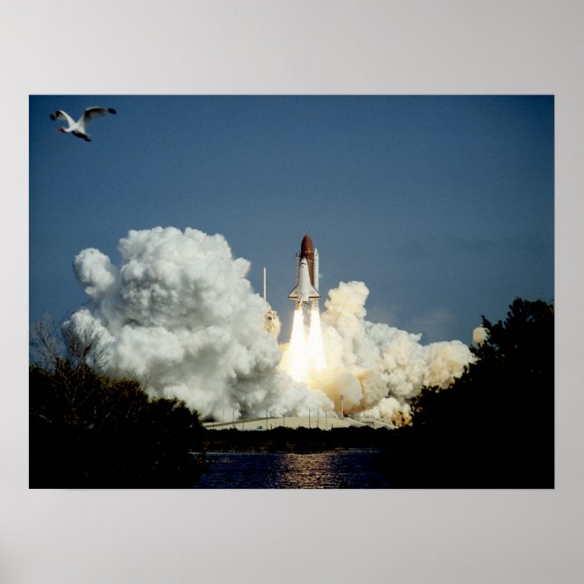 Start des Space Shuttle Endeavour (STS-47) Poster (Vorne)