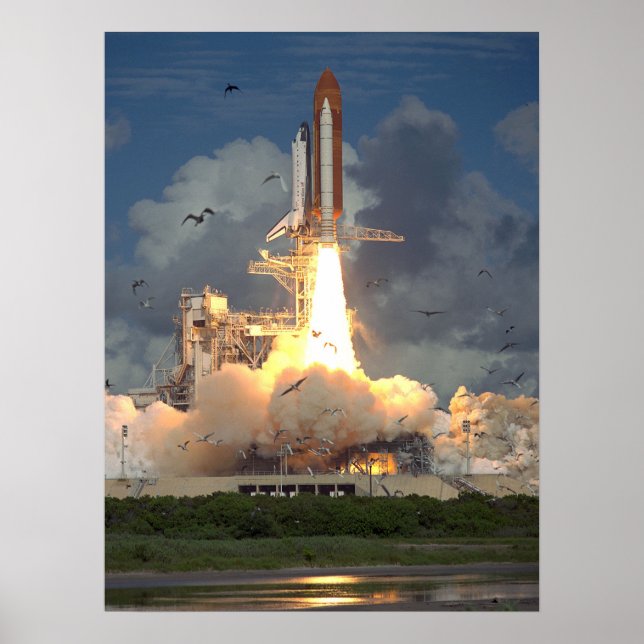 Start des Space Shuttle Endeavour (STS-57) Poster (Vorne)
