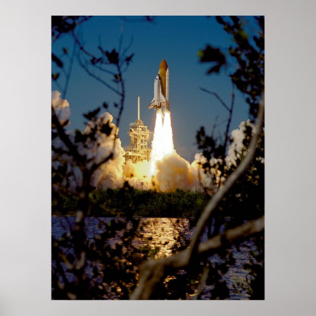 Start des Space Shuttle Endeavour (STS-99) Poster (Vorne)