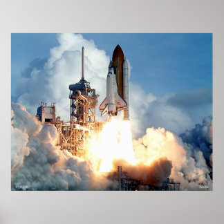 Start des Space Shuttle STS-106 Poster