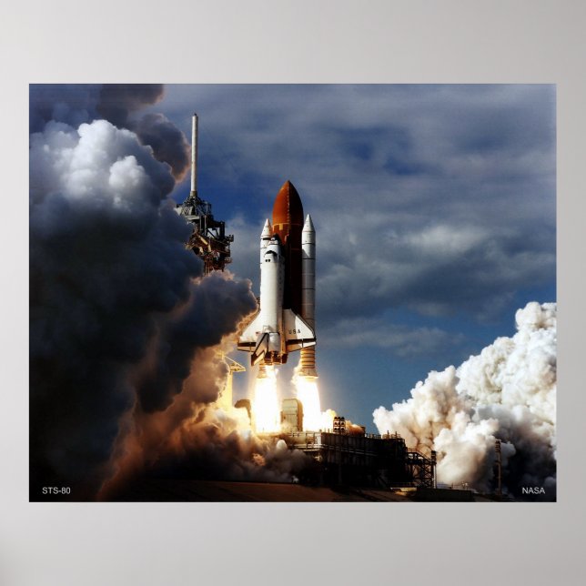 Start des Space Shuttle STS-80 Poster (Vorne)
