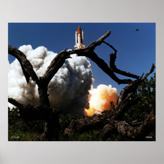 Start des Space Shuttle STS-83 Poster