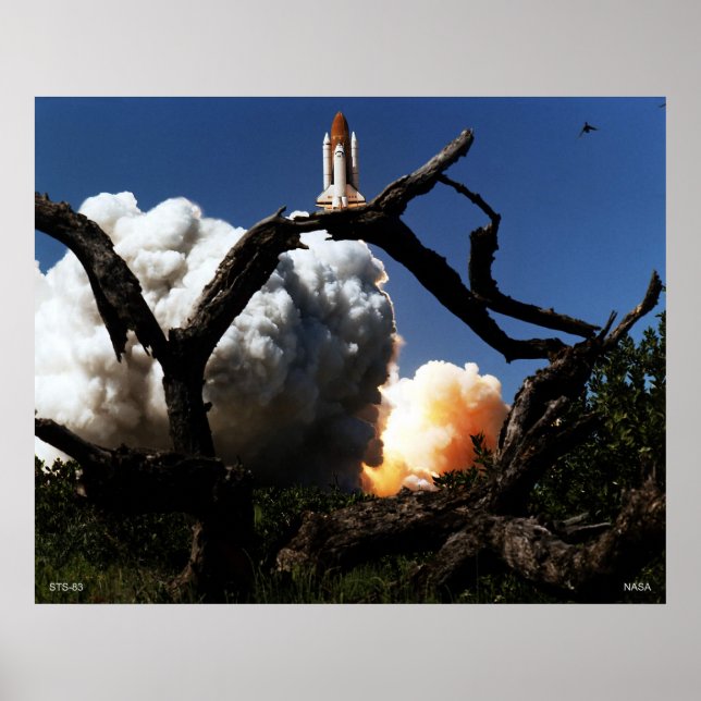 Start des Space Shuttle STS-83 Poster (Vorne)