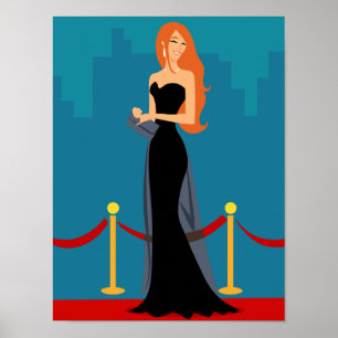 Start-Diva-Poster (kaukasisch) Poster