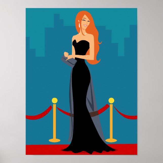 Start-Diva-Poster (kaukasisch) Poster (Vorne)