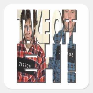 Start, Eh - Kanadische Comedy Legends Quadratischer Aufkleber