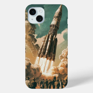 Start eines Vintage-Raumschiffs Case-Mate iPhone Hülle