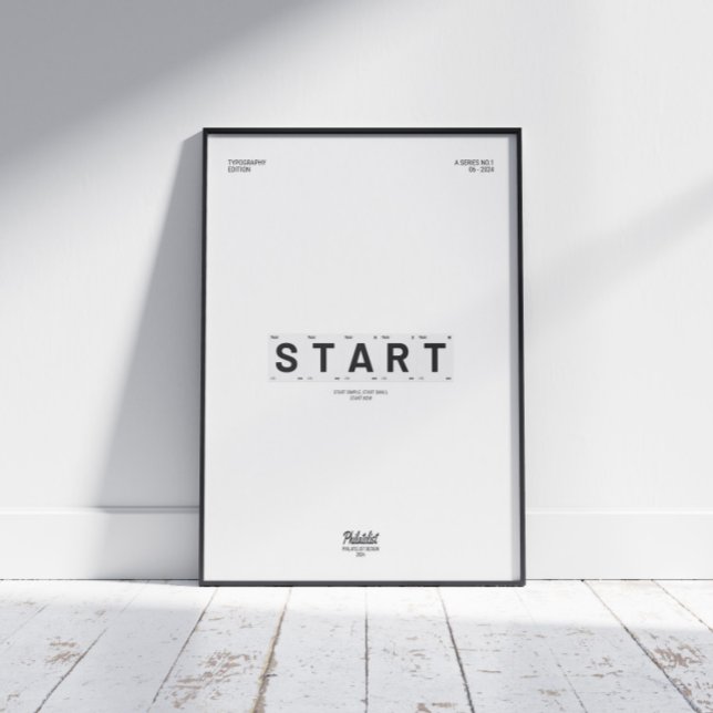 START(EINFACH,KLEIN,JETZT) MOTIVIEREND POSTER (Von Creator hochgeladen)
