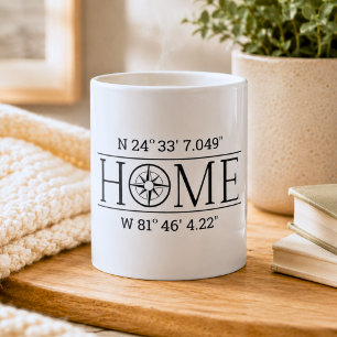 Start-GPS-Koordinaten Kaffeetasse