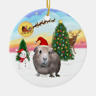 Start - Guinea Schweinefleisch Nr. 2 Keramik Ornament