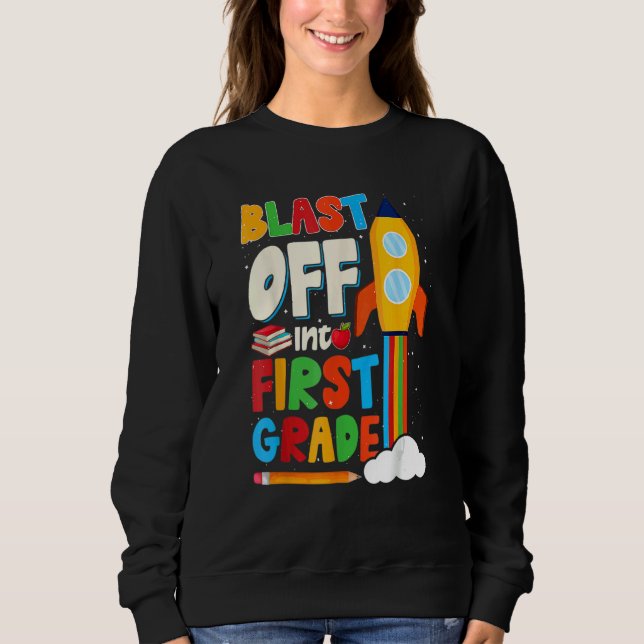Start in den ersten Schultag Sweatshirt (Vorderseite)