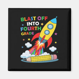 Start in die vierte Klasse Erster Schultag Magnet