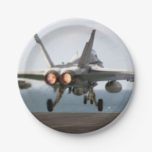 Start militärischer Luftfahrzeuge von Luftfahrzeu Pappteller