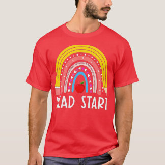 Start-Regenbogen-Headstart-Lehrer erster Tag T-Shirt