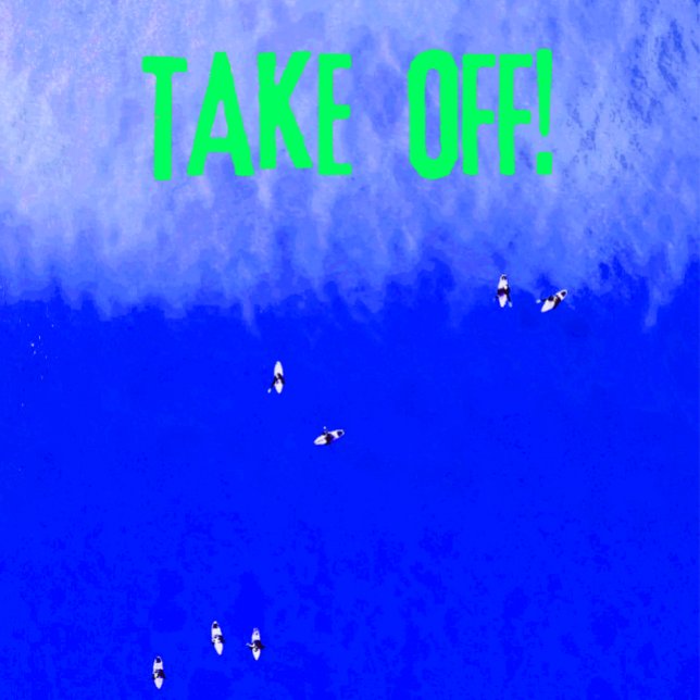 Start! Surfterm eine Welle fangen T-Shirt (Von Creator hochgeladen)