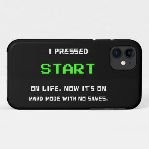 START-Taste Retro 8-Bit-Pixel-Art-Gamer-Gaming Case-Mate iPhone Hülle