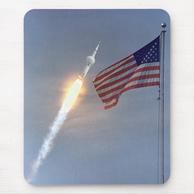 Start von Apollo 11 Mousepad (Vorne)