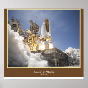 Start von Atlantis STS-132 Poster