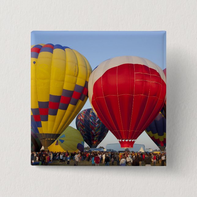 Start von Heißluftballons Button (Vorderseite)