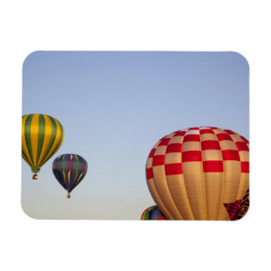 Start von Heißluftballons Magnet