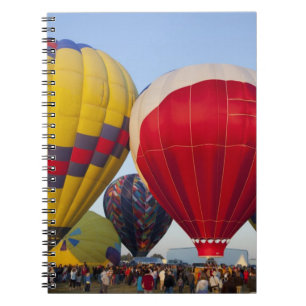 Start von Heißluftballons Notizblock