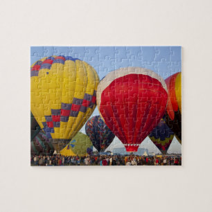 Start von Heißluftballons Puzzle