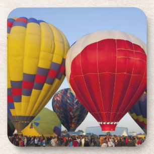 Start von Heißluftballons Untersetzer