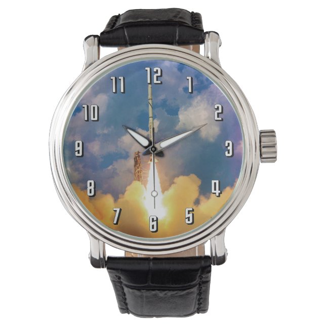 Start von NASA-Scout-Raketen Armbanduhr (Vorderseite)