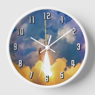 Start von NASA-Scout-Raketen Wanduhr