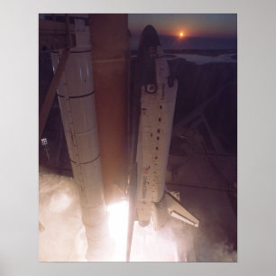 Start von Space Shuttle Discovery (STS-102) Poster