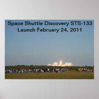 Start von STS-133 Poster
