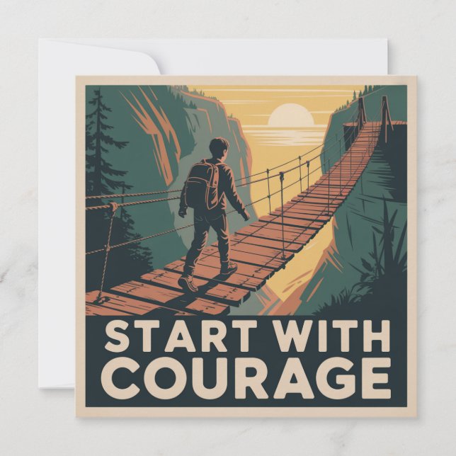Start With Courage Karte (Vorderseite)