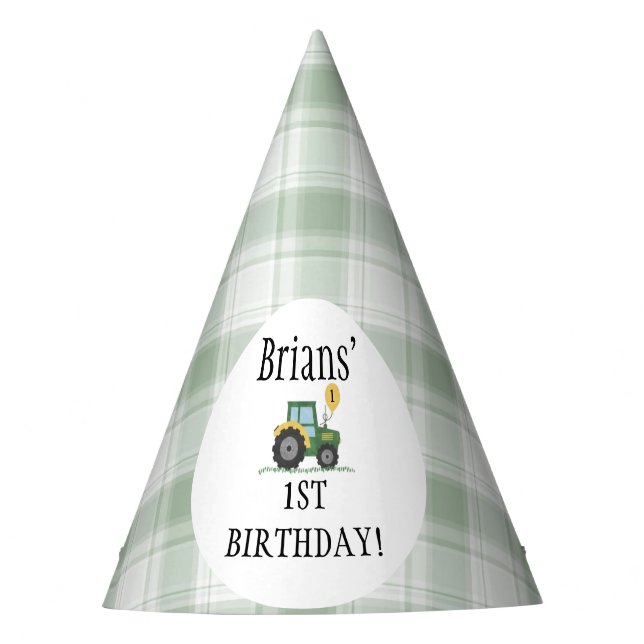 Start Your Tractor Party Hat Partyhütchen (Vorderseite)