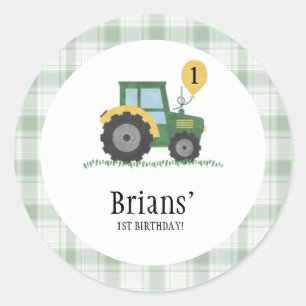 Start Your Tractor Rundsticker Runder Aufkleber